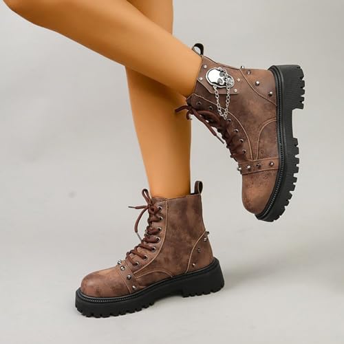 Bottes de combat homme marron résistant aux sols d'hiver - 7