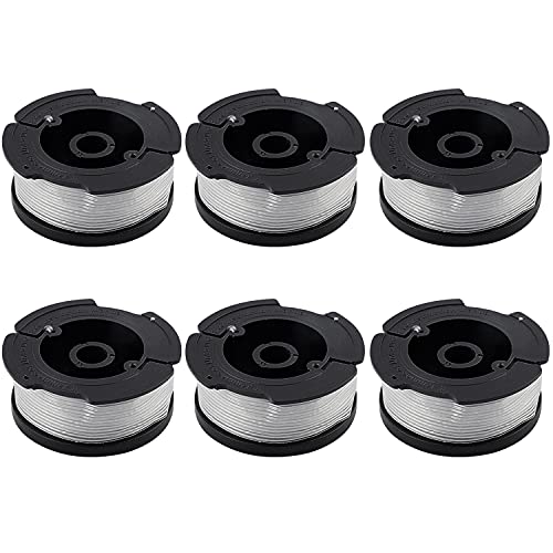 Confezione da 6 bobine di filo A6481 A6485 per decespugliatore Black Decker STC1820CM STC1820PC...