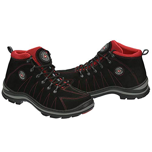 Bota Coturno Adventure Masculina Couro Selten Preto 38, Preto