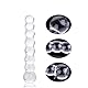 Anal plug Sextoysets für Men Glasdildo G-Punkt Stimulation Vagina Masturbation, Roluck Kristall Perlen Buttplug Transparent Analkugeln Analspielzeuge für Frauen Männer