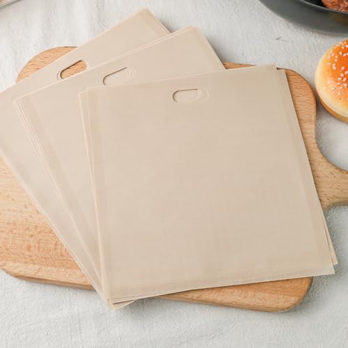 image for VGOODALL 6 Pack Reusable Toaster Bags, 3 Sizes Non Stick Heat Resistan