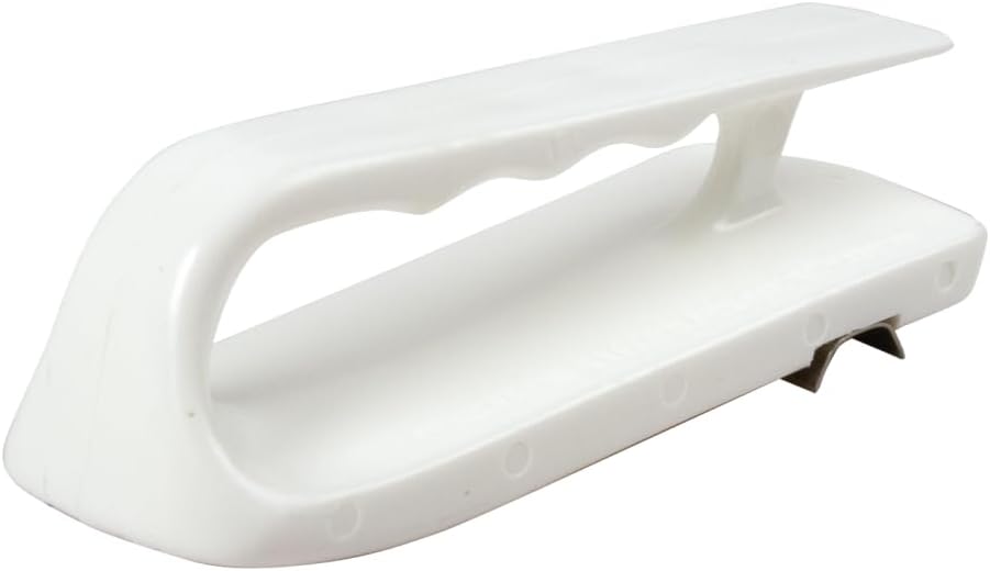 San Jamar Cutting Board Refinisher Cutting Board Scraper with Grooved Handle for Kitchen and Restaurants, Plastic, 6.5 x 2.5 Inches, White