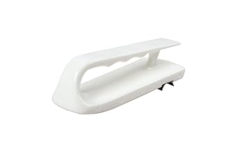 San Jamar Cutting Board Refinisher Cutting Board Scraper with Grooved Handle for Kitchen and Restaurants, Plastic, 6.5 x 2.5 Inches, White