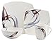 Mikasa 5223389 Kya Set de table en porcelaine Blanc 4 pièces
