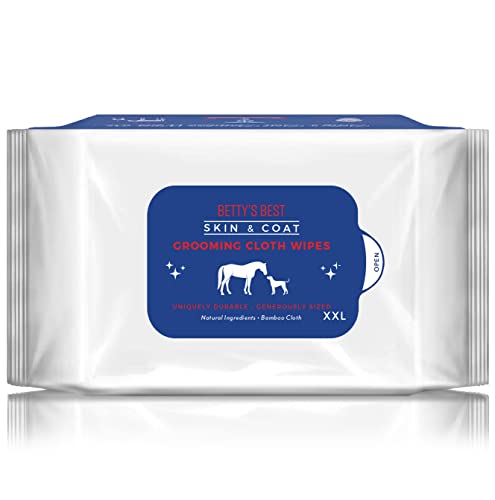 BATH WIPES for DOGS & CATS - Keep Your Pet Smelling Fresh Between Grooming Baths(5 Packages Baby Powder)