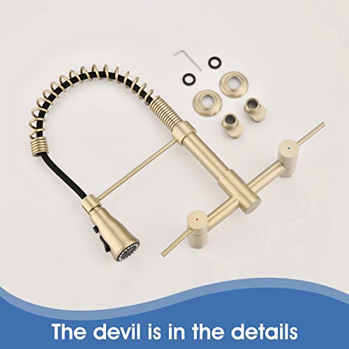 Robinet de cuisine pont mural 3 fonctions mitigeur evier orientable - 8
