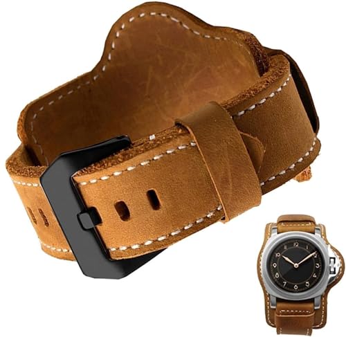 Bracelet Panerai en cuir véritable rétro | L'élégance vintage