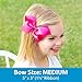 Wee Ones Girls' Classic Velvet Bow with Satin Lining on a Weestay Clip, Satin Lining, For All Hair Types, Medium, Cardinal