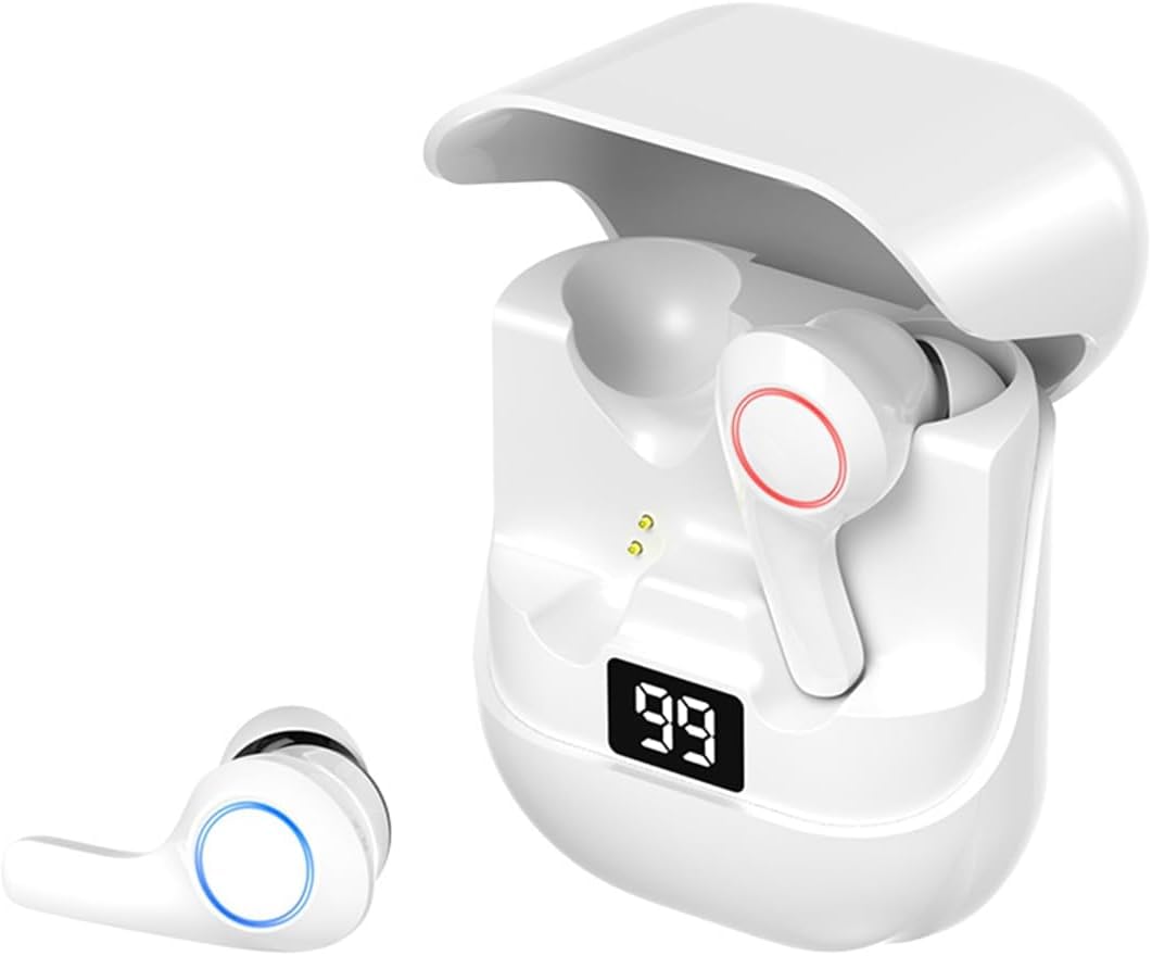 Wireless Earbuds Bluetooth Headphones Smart Touch Waterproof and Sweatproof HiFi Sound in-Ear Painless Low Latency Gaming Headset with