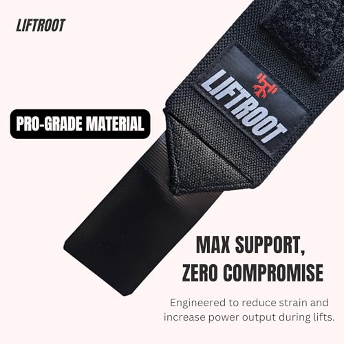 Image of Wrist Wraps with Thumb Loops for Men & Women | Adjustable Wrist Support for Weightlifting, Powerlifting, Bench Press & Strength Training