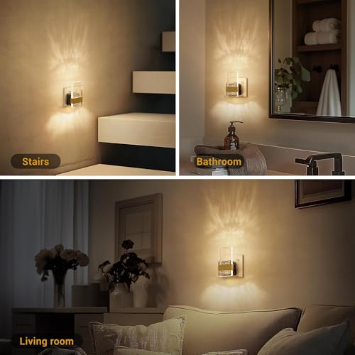 JandCase Night Light Plug in Wall, Plug in Night Light with Dusk-to-Dawn Sensor, Dimmable 0-100LM, Nightlight Kids, 3000K Warm White, Acrylic Bubble Plugin Wall Light for Bedroom Hallway Kitchen - Cosy Home Interiors JandCase Night Light Plug in Wall, Plug in Night Light with Dusk-to-Dawn Sensor, Dimmable 0-100LM, Nightlight Kids, 3000K Warm White, Acrylic Bubble Plugin Wall Light for Bedroom Hallway Kitchen - Image 6