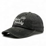 Gardening Gifts for Men,Plant Daddy Baseball Caps Adjustable Summer Classic Sandwich Dad Hat Black