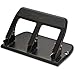 OIC Heavy-Duty Padded Hndl 3-Hole Punch, Silver