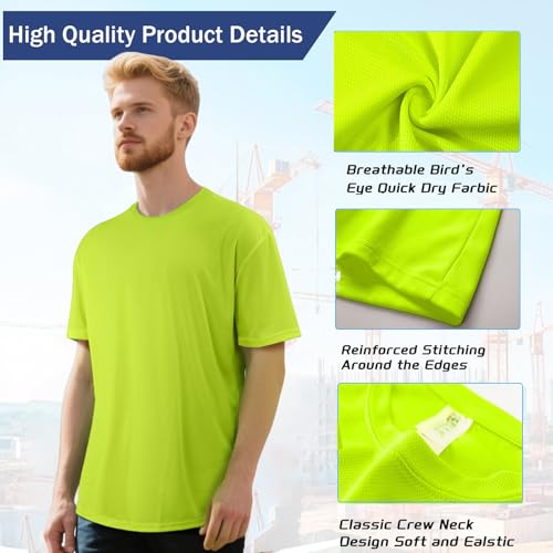 Custom Shirt, Custom Shirts Men Workout Shirts Dry Fit Moisture Wicking Short Sleeve Athletic Work T-Shirts3