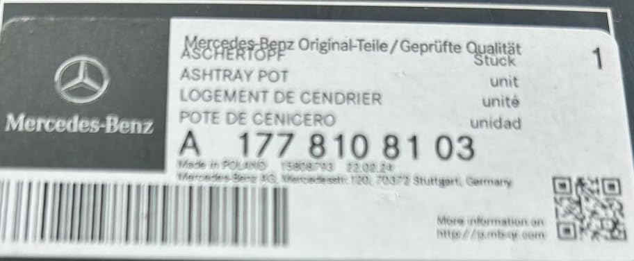 Mercedes-Benz Aschenbecher für Cupholder