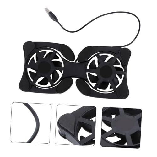 Cooler portátil plegable para laptop con doble ventilador miniatura 7