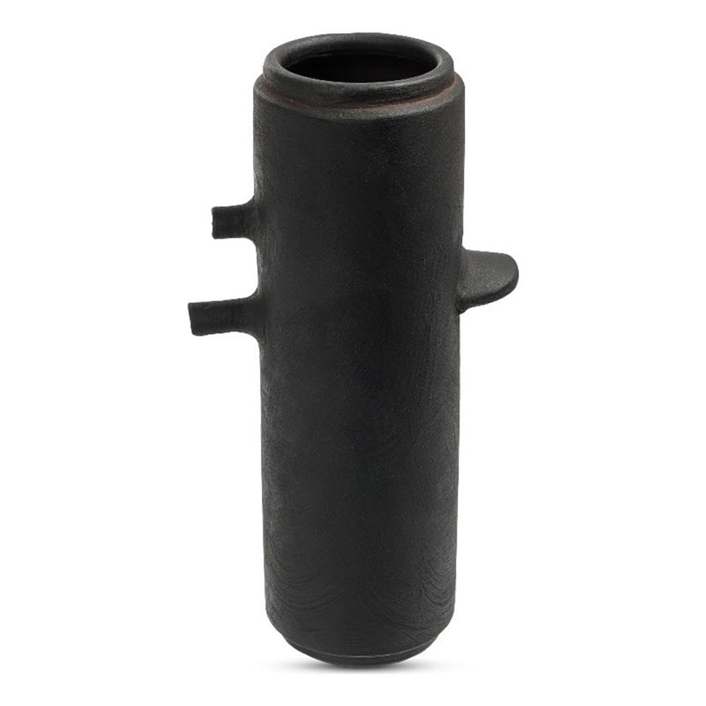 Ezra 12In Vase Matt Black Black