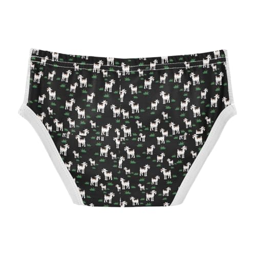 Boys' Exclusive Briefs Toddler Underwear 95% Combed Cotton Boxerbriefs 2T Black Cat Pattern with Yellow Eyes 102