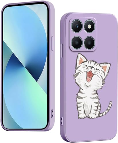 WOKEZ Kattunge Telefonfodral för Honor X6a - Ultratunn Silikon Skydd