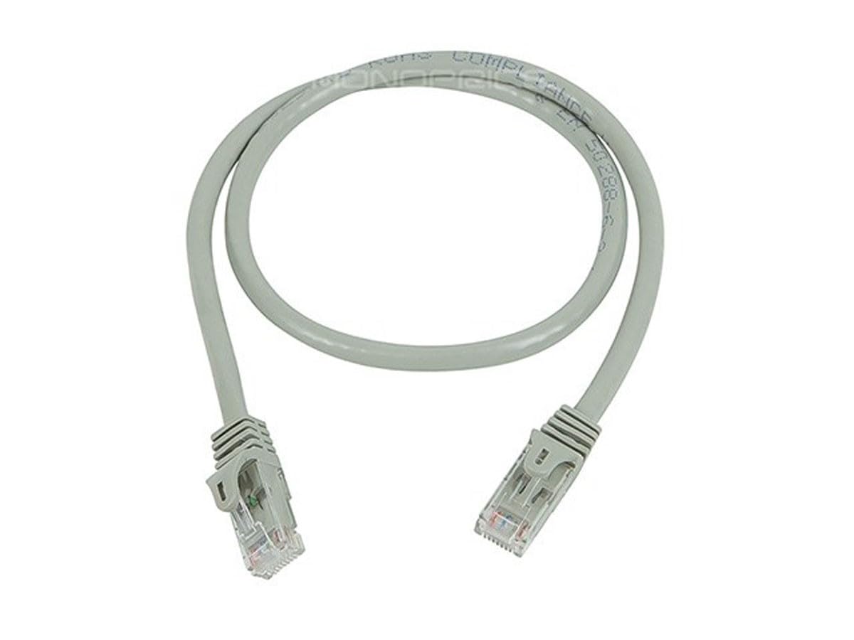 Monoprice FLEXboot – Lot De 12 Cordons RJ45 Cat6 – 55 Cm (0,55m) – Cuivre Pur – Manchon Sans Accroc – Bleu