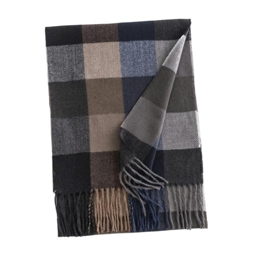 YYDPYZBD Bufanda Faux Cashmere De Insultos para Hombres Bufanda De Invierno Simple Simple Warm Shawl-café-180 * 35 Cm