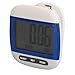 ZAWELIYO Walking Pedometer with Clip, Large LCD Display Step Calorie Distance Counter for Seniors and Adults Exercise Blue