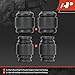 A-Premium 4 x Rear At Knuckle Control Arm Bushing Kit, Compatible with Ford Expedition 2003-2006 & Lincoln Navigator 2003-2005