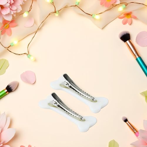 2Pcs White Dog Bone Hair Clips Hairpins Barrette,Punk Personality Women Lovely Hair Band Decoration Design Headwear Hair Clips Clips and Barrettes miniatura 6