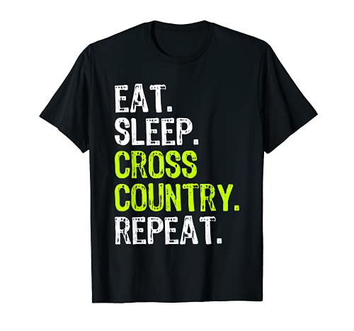 Eat Sleep Cross Country Repeat Running Runner Run Funny Gift T-Shirt