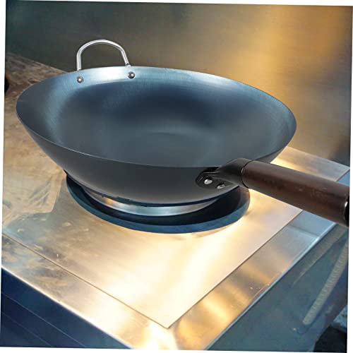 Wok de hierro tradicional con mango ergonómico miniatura 5