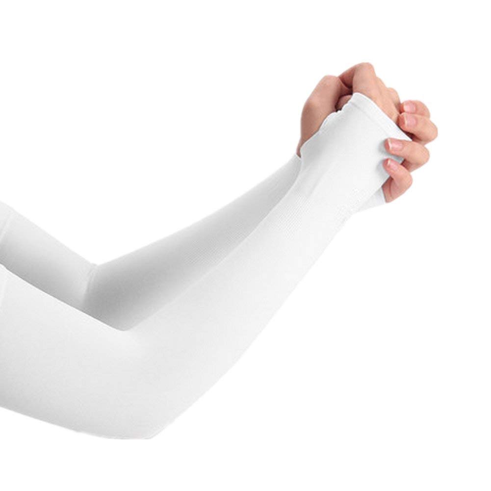 UV Protection Cooling Arm Sleeves for Men & Women. Perfect for Cycling, Driving, Running, Basketball, Football & Outdoor Activities - 1 Pair