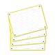 Oxford FLASH 2.0 Karteikarten A6, Lernkarten, 105x148mm, liniert, gelb, 80 Blatt