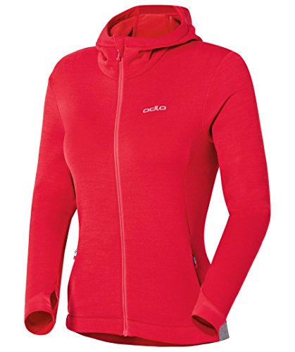 Odlo, Felpa con Cappuccio Donna con Cerniera