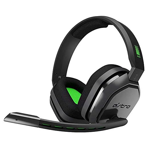 ASTRO Gaming A10 Gaming-Headset mit Kabel, Leicht & Robust, ASTRO Audio, Dolby ATMOS, 3,5mm Anschluss, Xbox Series X|S, Xbox One, PS5, PS4, Nintendo Switch, PC, Mac, Smartphone - Schwarz/Grün