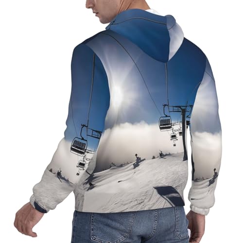 Men's Fleece Pullover Hoodie Long Sleeve Hooded Ski Lift at Sunshine Sweatshirt Casual Shirts With Pockets4