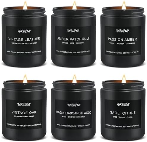 6 Pack Candles for Home Scented Aromatherapy Candles Gifts Set fo...