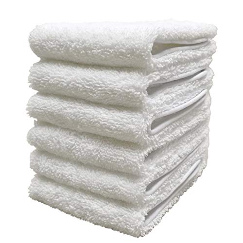 Polyte Premium Lint Free Microfiber Washcloth Face Towel, 13 x 13 in, Set