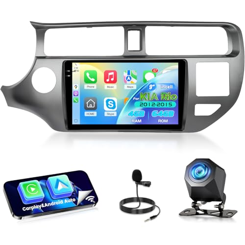 NHOPEEW 4+64G Android Radio para Coche para Jeep Renegade 2016-2020/Compass 2017-2020 con Carplay y Android Auto - Pantalla incell de 7 Pulgadas Compatible con WiFi GPS + Cámara de Marcha atrás