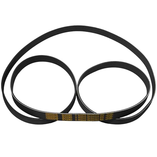 Image of K060930 Serpentine Drive Belt 6-Rib for Cadillac Escalade Chevy Silverado Express Savana Sierra 1500 2500 3500,Avalanche 1500,GMC Yukon XL 4.8L 5.3L 6.0L V8 EPDM Belt Replace 6PK2363 12637204