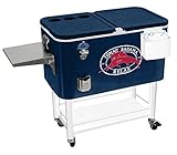 2018 Tommy Bahama - 100 Qt Stainless Steel Rolling Party Cooler - 130 Can Capacity