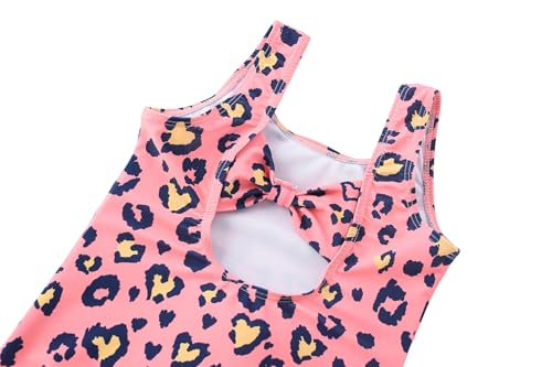 Image of Toddler Swimsuit Girl One Piece Rash Guard Tankini Bathing Suit Little Girls Sleeveless Quick Dry Swimwear 4-8 Years