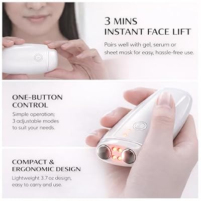 Aphrona Galvanic Spa - Facial Toning Device - Micro-Current Gua Sha face Tone Device - Skin Firming - FDA Cleared Facial Massager