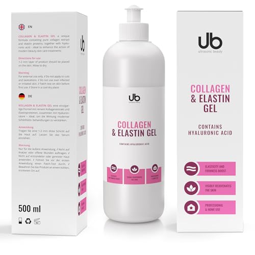 Gel De Colágeno Y Elastina De UB - Sérum Concentrado | Hidrata Y Mulle | Mejora La Eficiencia De Los Tratamientos De Belleza 250 mL