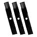 ILONPA GY20852 48 inch 7-Star Mulching Blades for John Deere GX21784 D140 E140 D160 E150 E160 E170 LA145 LA140 LA155 155C 48" Decks 100 Series Tractor Zero Turn Mower GX21785 AM137757 2-Pack, Black