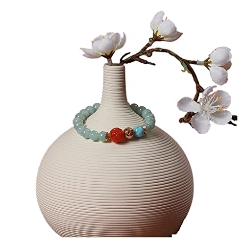 Birthday Gifts For Women Jadeite Agate Larimar Beaded Bracelet Gemstone Vintage Ethnic Handmade Rope Charms Bracelets #TOP2