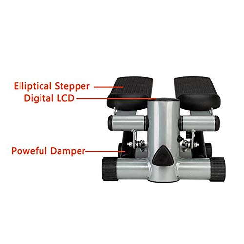 BRLUCKY Home Use S025 Aerobic Fitness Step Air Stair Climber Stepper Exercise Machine New Equipment Silver AA