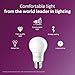 Philips LED Non-Dimmable A19 Frosted Light Bulb: 800-Lumen, 5000-Kelvin, 9-Watt (60-Watt Equivalent), E26 Base, Daylight, 4-Pack