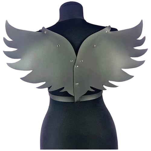 renvena Punk PU Leather Angel Wings Harness Belts Women Fashion Rave Body Chest Harness Club Partywear3