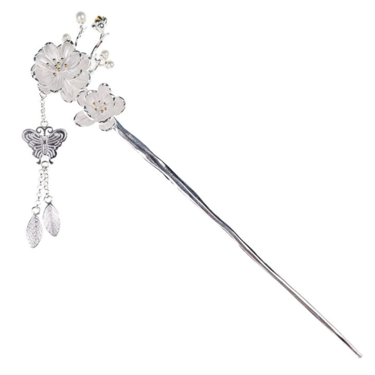 Housoutil 3stücke Haarnadel Pflaumenblüte Und Quaste Für Chinesische Haarforke Retro Haaraccessoire Für Hochsteckfrisuren Und Stylings Für Zu Besonderen Anlässen