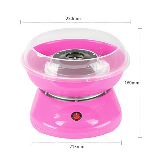 Supfine Zuckerwattemaschine für zu Hause | Zuckerwattemaschine für Zuhause | Zuckerwatte für Kinderpartys, Geburtstage, 220 V EU (Rosa) – Bild 4